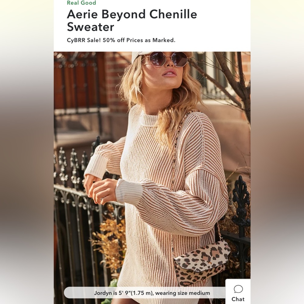 COPY - Aerie Beyond Chenille Sweater